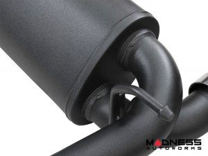 Jeep Wrangler JL 3.6L 4 Door Performance Exhaust System - 409 SS Cat Back - Rebel - AFE - Dual Exit - Black